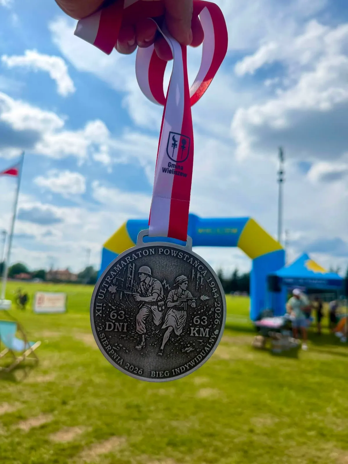 Medal XII Ultramaratonu Powstańca - 63 dni, 63 km